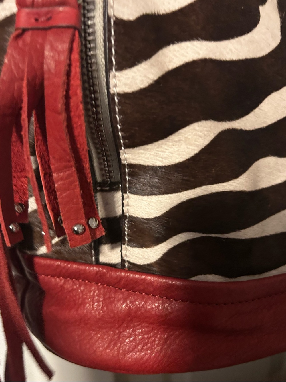 B. Markowsky, Zebra Print, Shoulder Bag - Picture 14 of 16